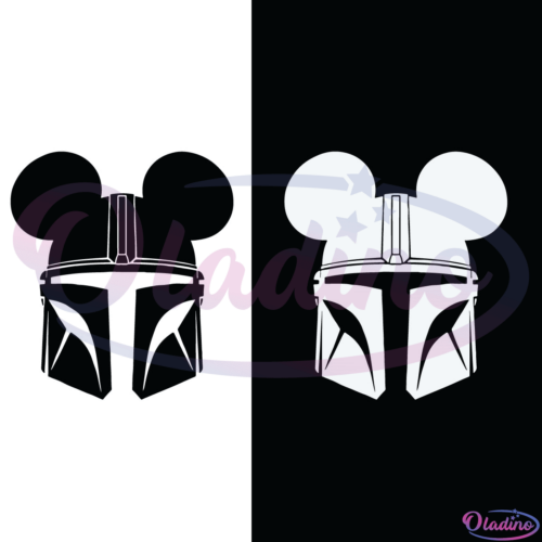 The Mandalorian Mickey Mouse Ears SVG Digital File