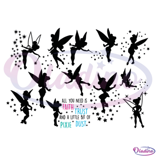 Tinkerbell Princess Bundle SVG Silhouette