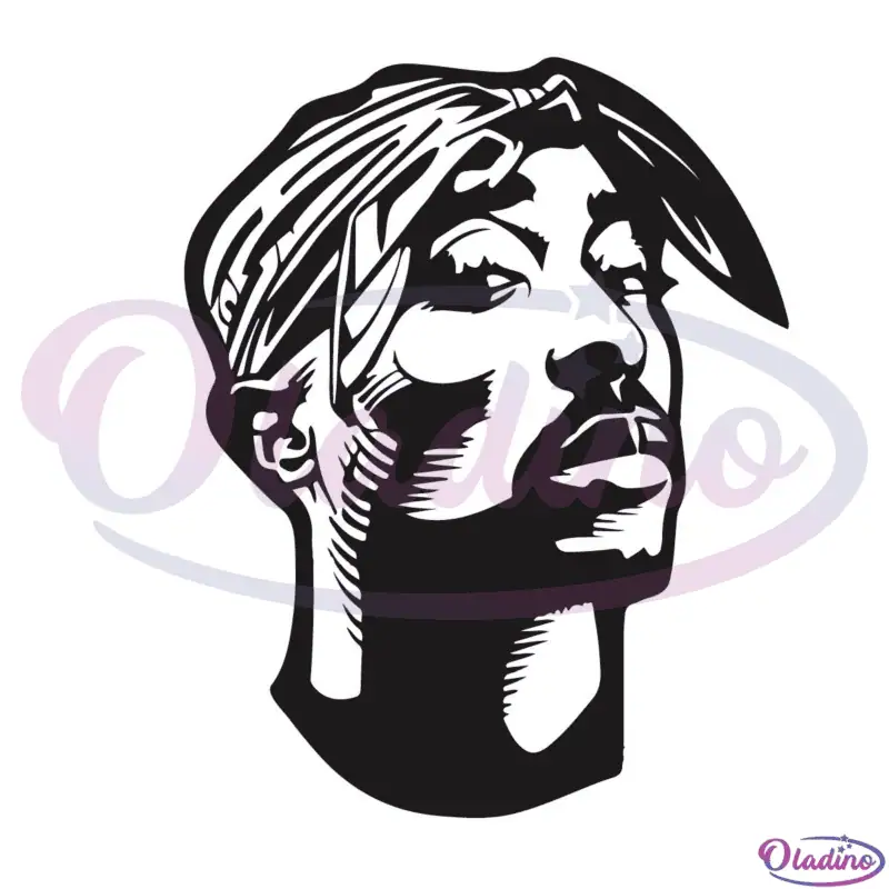 Tupac Shakur Portrait SVG Digital File