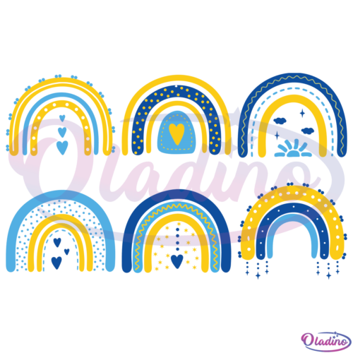 Ukraine Rainbow SVG File