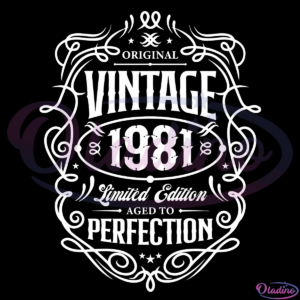 Vintage 1981 Perfection SVG Digital File