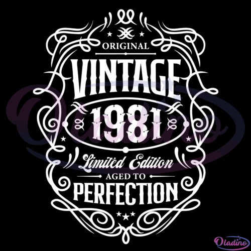 Vintage 1981 Perfection SVG Digital File