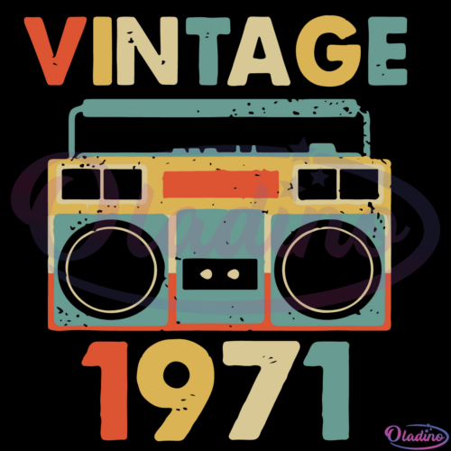 Vintage November 1971 SVG Digital File