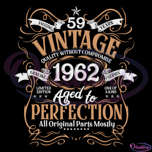 Vintage Quality Without Compromise 1962 SVG Digital File