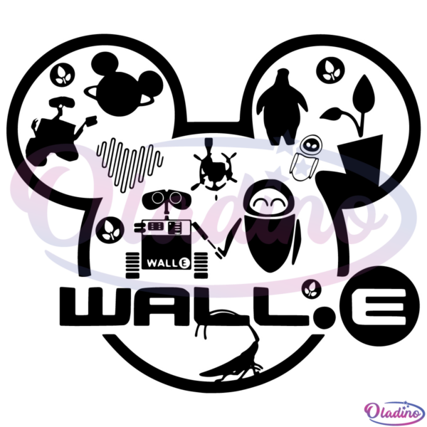 Wall E Shirt SVG Digital File, Eve Svg, Walle Svg, Wall E Svg, Disneyworld Svg