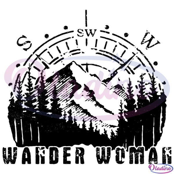 Wander Wonman SVG Digital File, Wander Woman Exploring