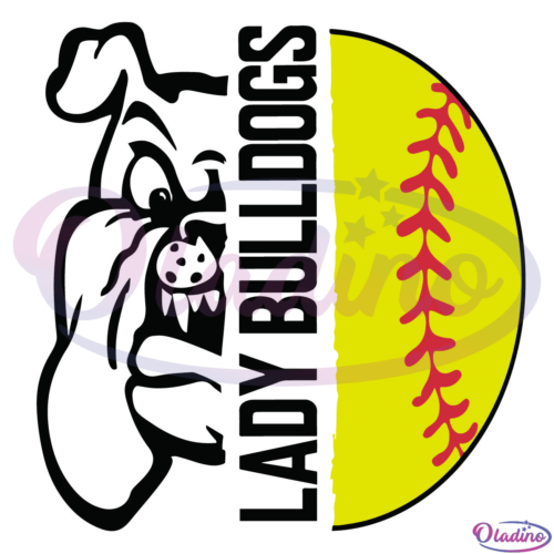 lady bulldogs softball SVG Digital File