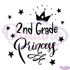 2nd grade princess SVG Digital File, 2nd SVG, 2nd grade SVG