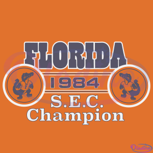 80s Florida Gators '84 SEC Champion UF Football University SVG Digital File