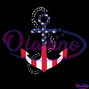 American Flag Anchor 4th Of July SVG PNG Digital File