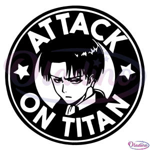 Attack On Titan Circle Starbucks Coffee SVG Silhouette