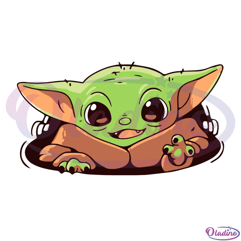 Baby Yoda Star Wars SVG PNG Digital File, Baby Yoda Svg - Oladino