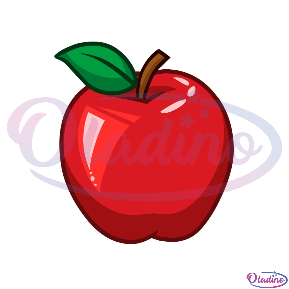 Big Red Apple Back To School SVG Digital File