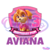Birthday Pup Aviana With Skye PNG Sublimation Designs
