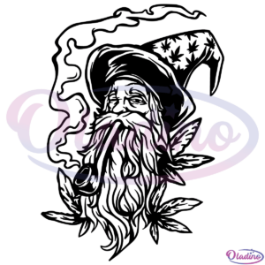 Cannabis Wizard SVG Silhouette