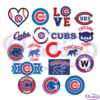 Chicago Cubs Logo Bundle SVG Digital File, MLB Svg