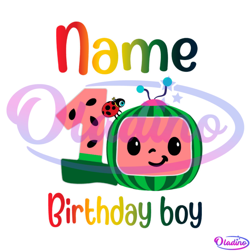 Cocomelon Birthday Boy Logo