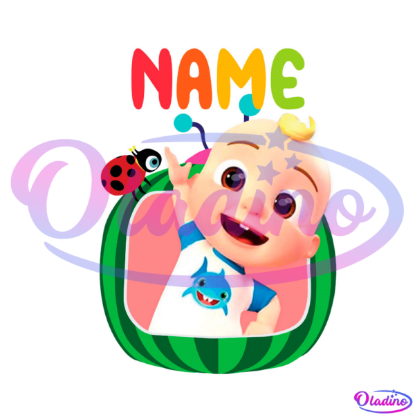 Cocomelon Johnny Ladybug Name PNG Sublimation Designs