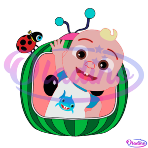 Cute Johny With Ladybug Cocomelon Cartoon SVG PNG Digital File