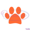 Cute Orrange Cat Paw SVG Digital File