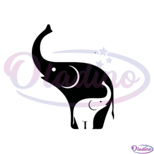 Elephant mom baby SVG Digital File, mom elephant SVG