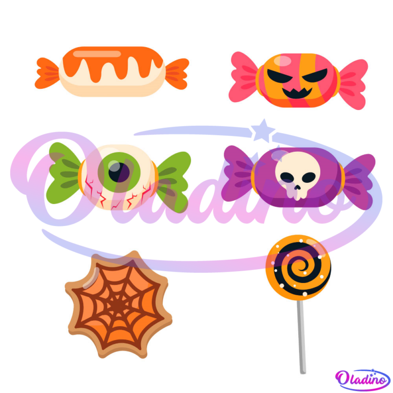 Halloween Candy PNG Digital File, Halloween Trick Or Treat PNG Sublimation Designs
