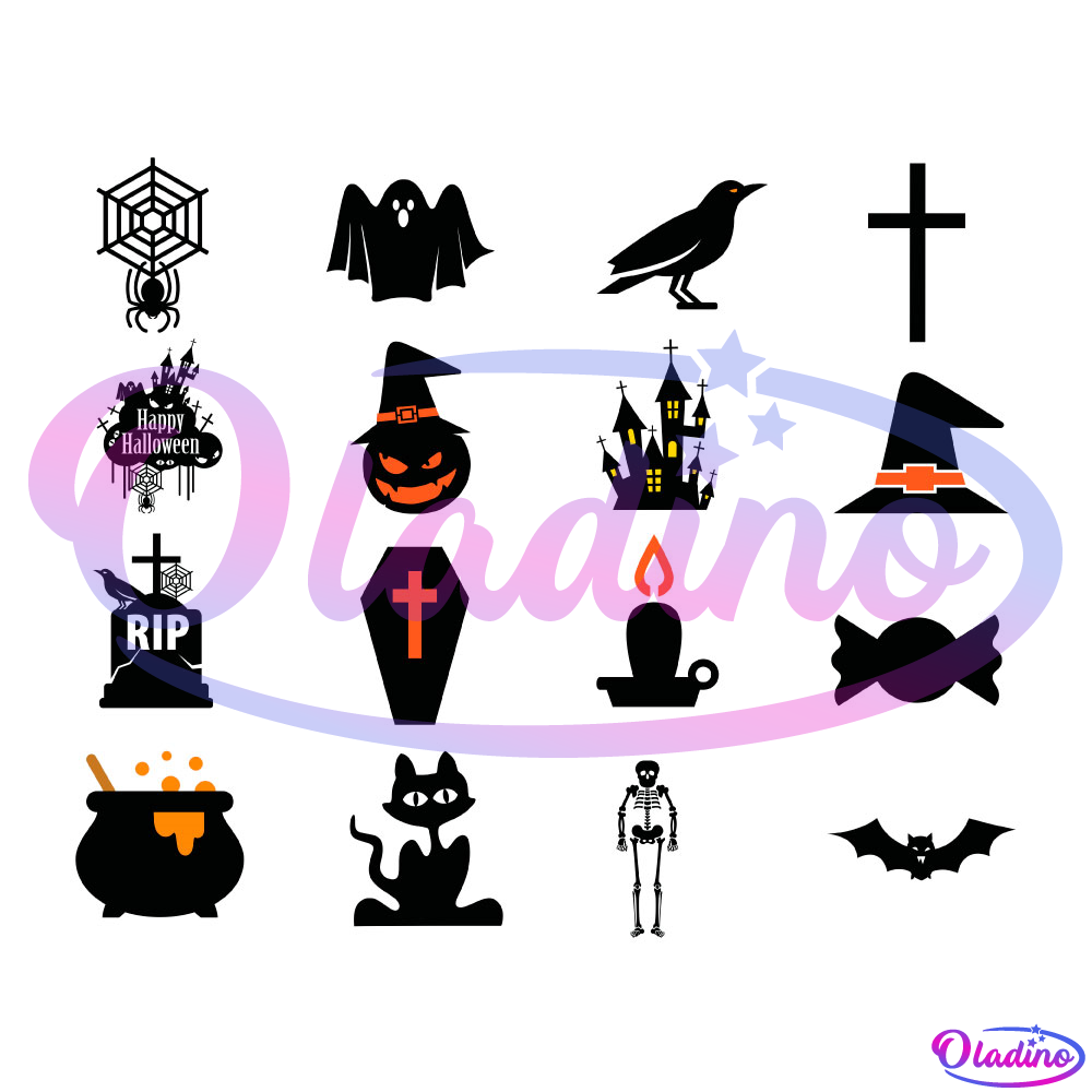 Halloween Symbol Icon PNG Digital File, Happy Halloween Day PNG
