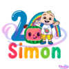 Happy Birthday 2nd Simon Cocomelon Baby JJ SVG PNG