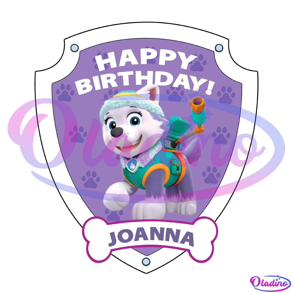Happy Birthday Joanna PNG Digital File, Birthday Girl PNG