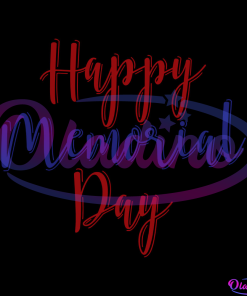 Happy Memorial Day Handwritten SVG PNG Digital File