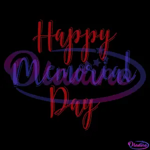 Happy Memorial Day Handwritten SVG PNG Digital File