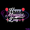 Happy Memorial Day Handwrittern Ballon America SVG PNG