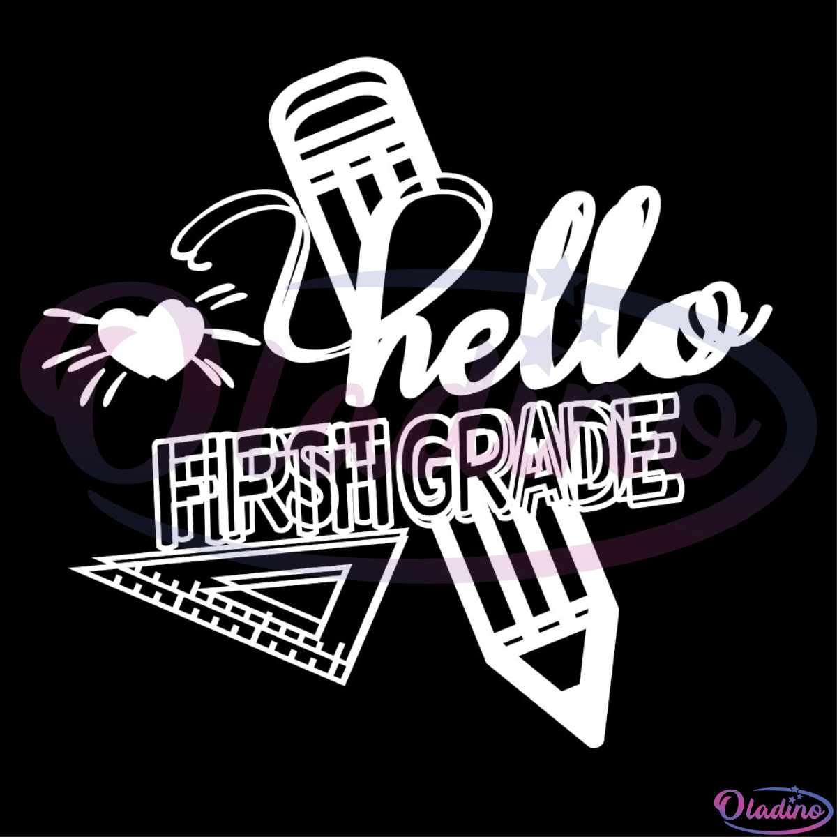 Hello fifth grade SVG Digital File, fifth grade SVG, grade SVG