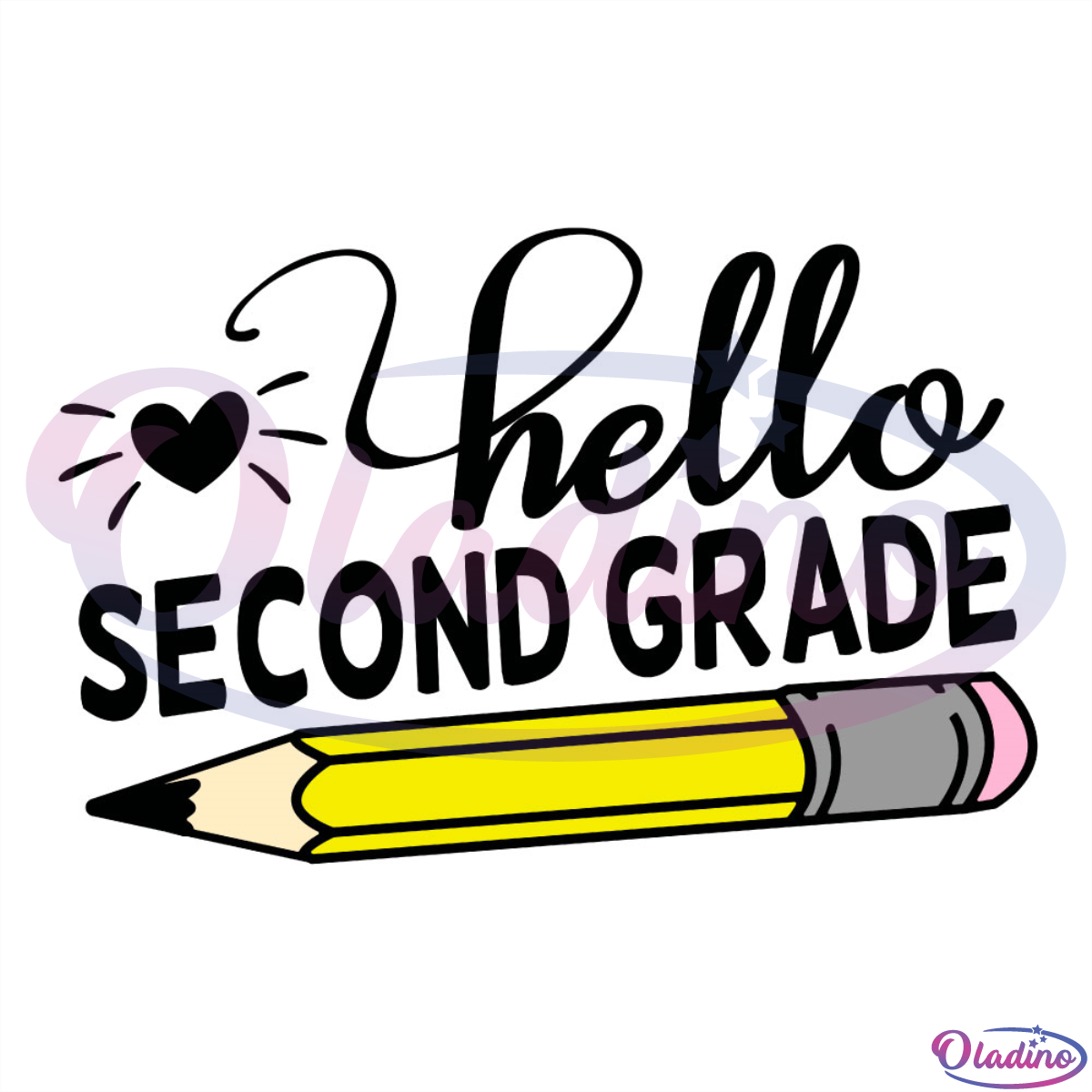 Hello second grade PNG SVG, hello SVG, grade SVG