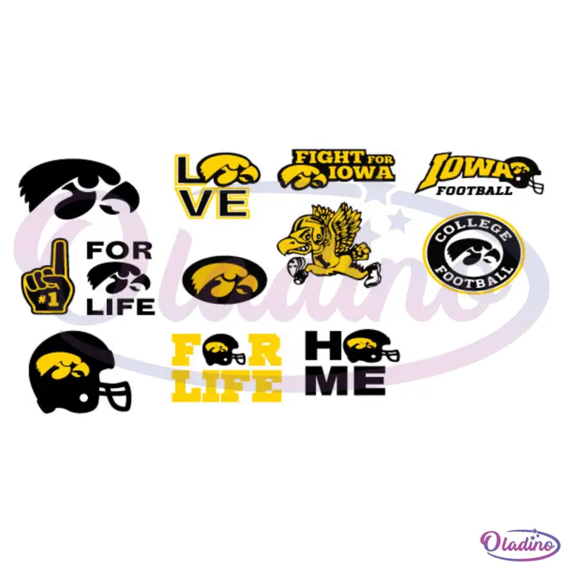 Iowa Hawkeyes Bundle SVG Digital File Files