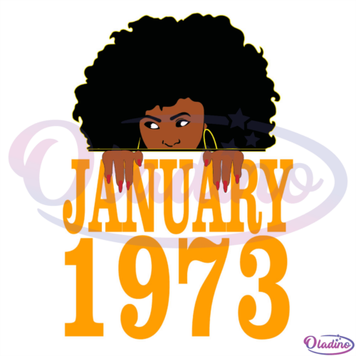 January 1973 Black Queen SVG Digital File