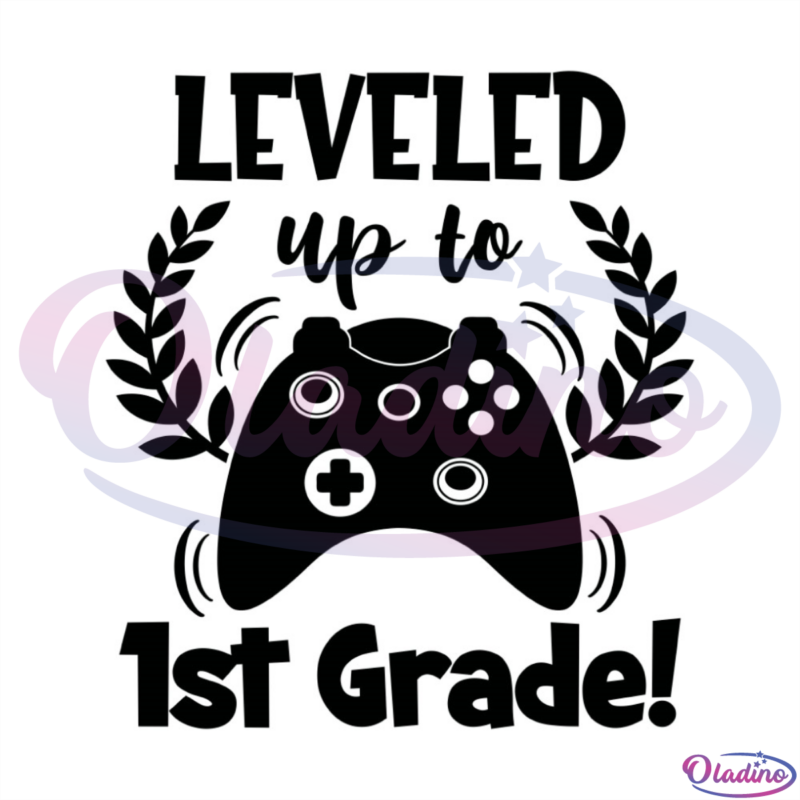 Leveled Up To 1st Grade Console SVG Silhouette