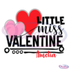 Little Miss Valentine Amelia Heart SVG Digital File