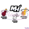 Miami Heat Logo Bundle SVG PNG Digital File