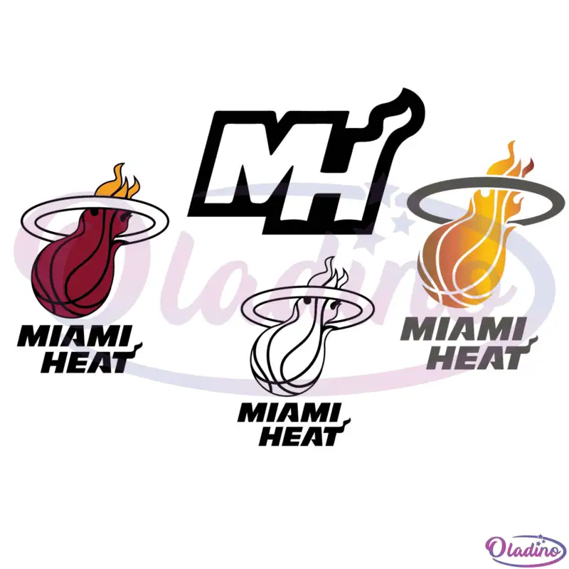 Miami Heat Logo Bundle SVG PNG Digital File