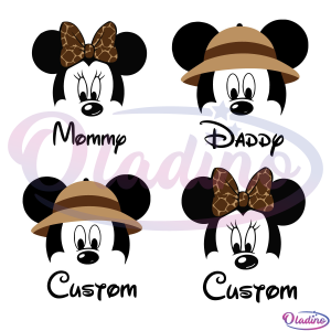 Mickey And Minnie Family SVG PNG Bundle Digital File