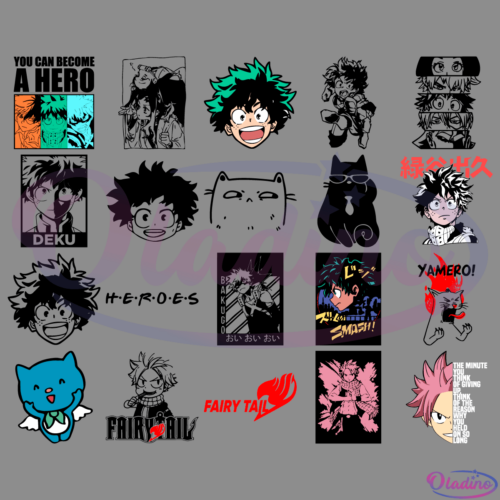 Midoriya Izuku Face Bundle SVG Digital File