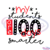 My Students Are 100 Days Smarter Polka Dots SVG Digital File