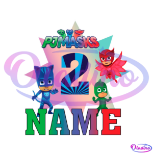 PJ Masks 2 Name Catboy Owlette Gekko PNG Sublimation