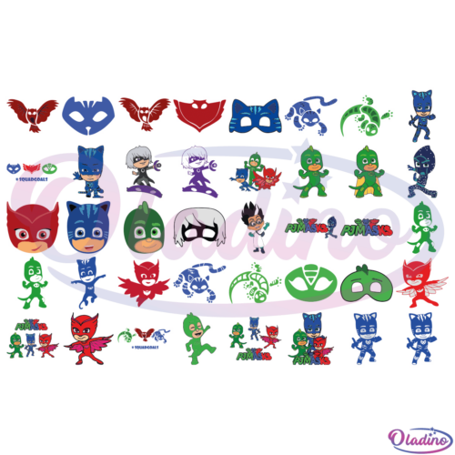 PJ Masks Bundle SVG Digital File