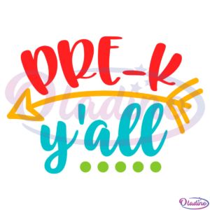 Pre-K Y'all Back To School SVG Digital File