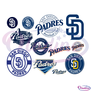 San Diego Padres Bundle SVG PNG Digital File, MLB Svg