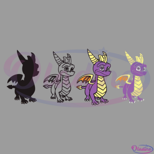 Spyro Layered SVG Digital File