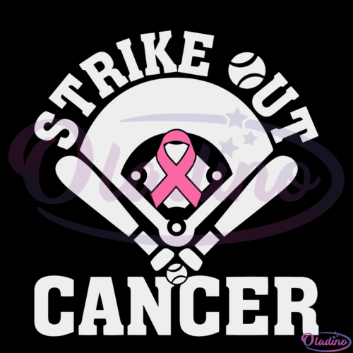 Strike Out Cancer SVG Digital File