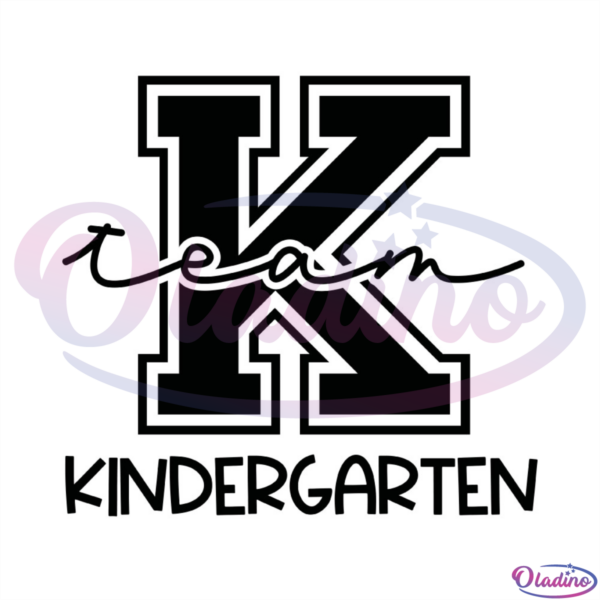 Team kindergarten SVG Digital File, Team SVG, kindergarten SVG
